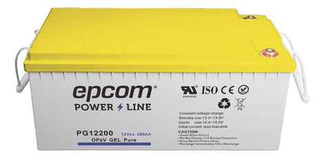 Epcom Powerline Pg12200 Batería De Gel Puro Opzv 2 V 200 Ah