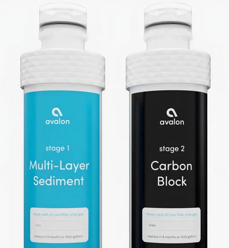 Filtros De Agua Avalon De 2 Etapas Para Enfriador, Con Certificación Nsf Y 6 Meses De Vida Útil Blanco