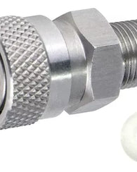 Adaptador Pcp Paintball 8mm Hembra - 1/8  Bspp Macho Acero