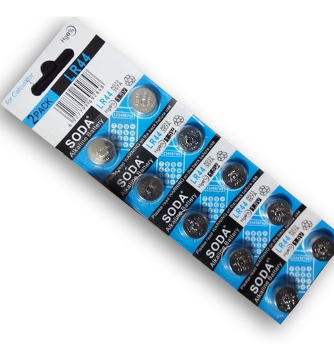 Paquete De 10 Pilas Ag13 Lr44  Baterias Soda