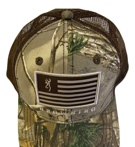 Gorra Browning Camo Transpirable Ajustable Caza Pesca Unisex