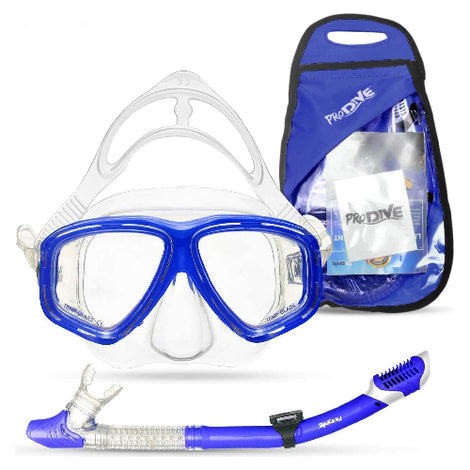 Visor Con Tubo Snorkel Mascara Profesional Kit Anti Fog Nada