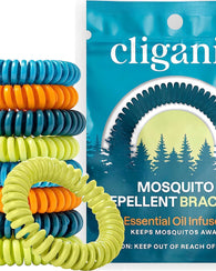 Cliganic Pack 10 Pulseras Repelentes De Mosquitos Sin Deet
