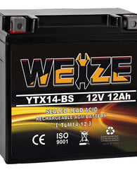 Batería De Alto Rendimiento Weize Ytx14 Bs Atv Sellada