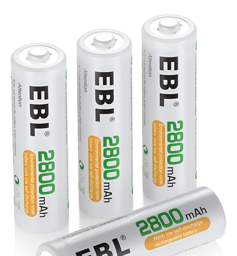 Baterias Aa Recargables 2800 Mah Paquete De 4 Pilas Ebl Dobl