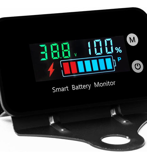 Monitor Batería Digital 7-100v Ipx7 Con Alarma Y Temperatura