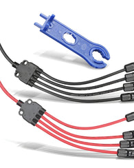 Cable Conector Paneles Solares Acoplador Union Hembra Y Mach