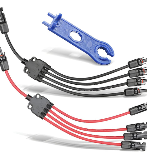 Cable Conector Paneles Solares Acoplador Union Hembra Y Mach