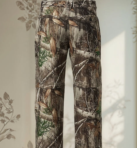 Pantalón Camuflaje Hombre Short Camo Caceria Caza Cargo Real