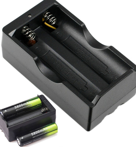 Cargador Universal Baterías 14500 18650 16340 Cr123 Doble