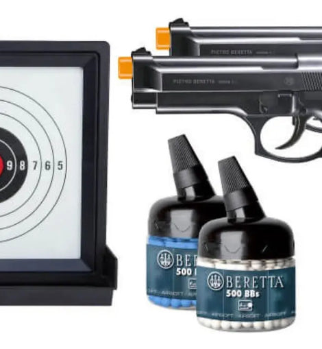 Kit 2 Marcadoras Beretta 92fs Spring Airsoft 6mm Xchws C