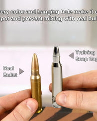 Cartucho 10pz Snap Caps  223 Rem Bala Practica Rifle Metal