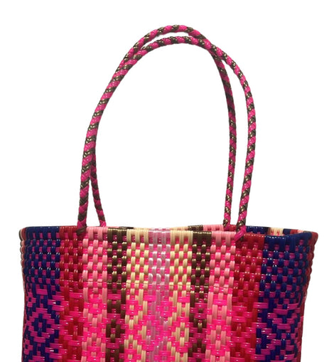 Bolso Artesanal Hecho De Plastico A Mano Tote Bag Bolsa Dama