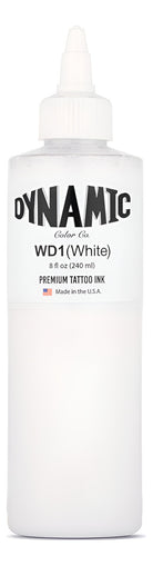 Tinta Dynamic Original Blanca Wd1 240ml 8oz Grande Tatuar