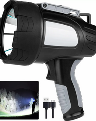 Faro O Spotlight Para Cacería Recargable De Led De 65w