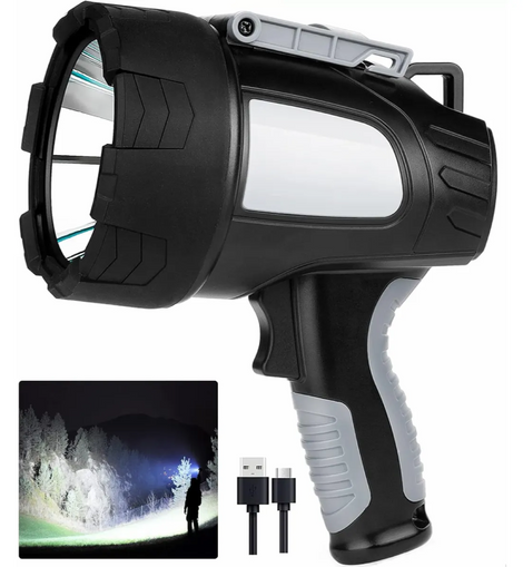 Faro O Spotlight Para Cacería Recargable De Led De 65w