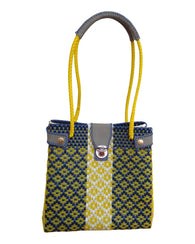 Bolsa Elegante De Toquilla Plastica Ecologica Hecha A Mano