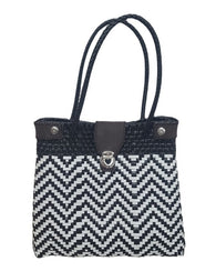 Bolsa Artesanal Hecha A Mano Para Dama  Bolso Tote Zig Zag