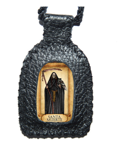 Escapulario Santa Muerte Búho De La Suerte