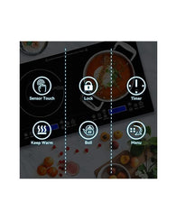 Duxtop Placa De Inducción Portátil Lcd De 1800 W, 2 Quemador