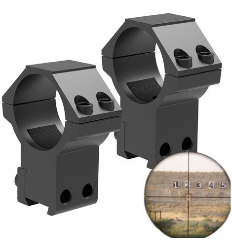 Anilletas Mira Telescopica 30mm Dovetail Riel 11mm 22 Aire
