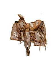 Silla Montura Cabalgadura Montaje Estilo Charro 100% Piel