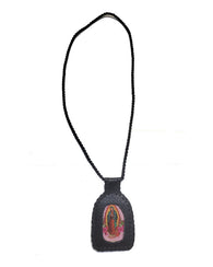 Escapulario Artesanal En Cuero De La Virgen De Guadalupe
