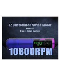 Kit Tatuar Profesional Maquina Inalambrica Profesional Lcd