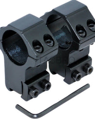 Monturas Anilletas Riel 11mm Mira Telescopica 1 Pulgada Rifl