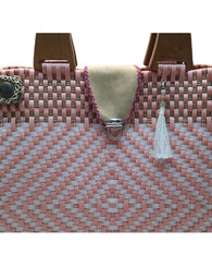 Bolso Tejido A Mano Auténtico Colorido Artesanal Toquilla