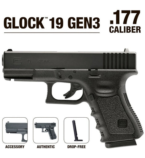 Pistola Umarex Glock 19 Gen.3 Postas Cal.177