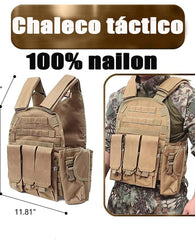 Chaleco Tactico Militar Ideal Para Cargadores Gotcha Airsoft
