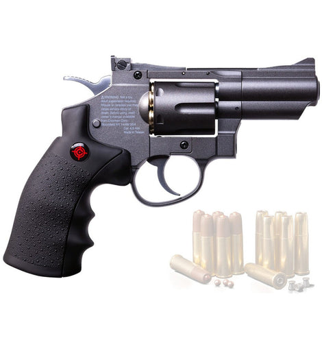 Pistola Revólver Co2 Diabolos Y Municiones Bbs Replica 357