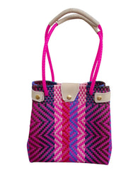 Bolsa Ecológica De Toquilla Estilo Playero Arcoiris