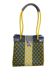 Bolsa Elegante De Toquilla Plastica Ecologica Hecha A Mano