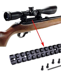 Base Montura Ruger Anilletas Monstrum 10/22 Riel Picatinny