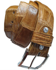 Cinturón Piel Exótica Caimán Genuina  100 % Vaquero Casual