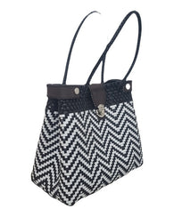 Bolsa Artesanal Hecha A Mano Para Dama  Bolso Tote Zig Zag