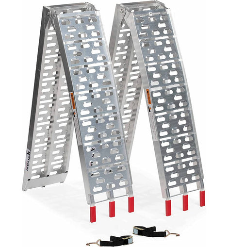 Rampa De Aluminio Cuatrimoto Moto Plegable 750 Kgs Atv Camio
