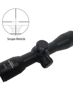 Mira De Ballesta Múltiples Retículas Con Anillos Sas  4x32