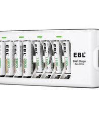 Cargador De Baterias O Pilas Aa Y Aaa Recargables 8 Simultan