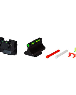 Par De Miras Con Fibra Rifle Ruger 10/22 Delante Trase Hiviz