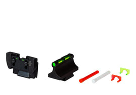 Par De Miras Con Fibra Rifle Ruger 10/22 Delante Trase Hiviz
