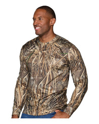 Playera Camuflaje Manga Larga Camo Cacería Camping Bosque