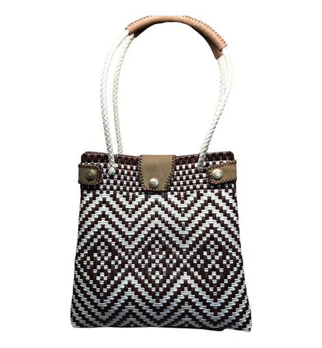 Bolsa Mexicana Tejida A Mano Con Toquilla Para Mujer