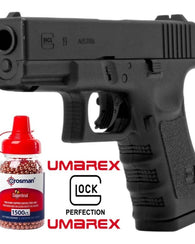 Municiones + Pistola Glock 19 Gen 3 Bbs Co2 Balines Cal 4.5