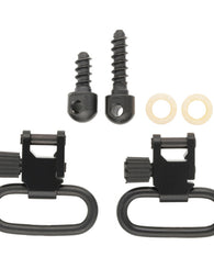 Par Anillos Portafusil Correa Rifle Escopeta Slinga Swivels