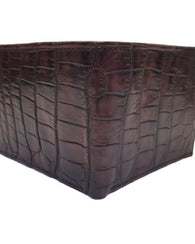 Cartera Exotica Pära Caballero Piel Genuina De Caiman Hombre