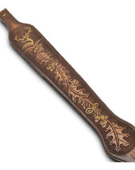 Correa Portafusil Piel Genuina Grabada Escopeta Rifle