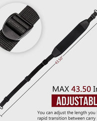 Sling O Correa Portafusil Ajustable Negra Braudel Rifle Esco